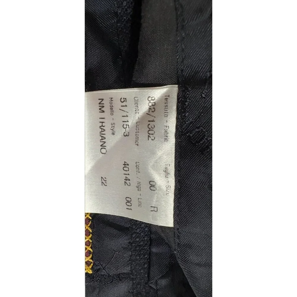 Brioni Traiano 100% Wool knit Blazer Jacket size 50 color Navy made in Italy